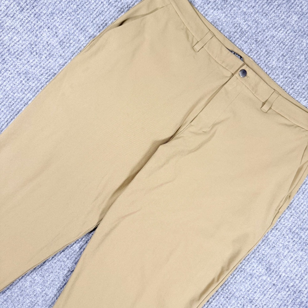 Lululemon Commission Pant Classic 38 Tan Khaki Warpstreme Chino Trousers 38x28